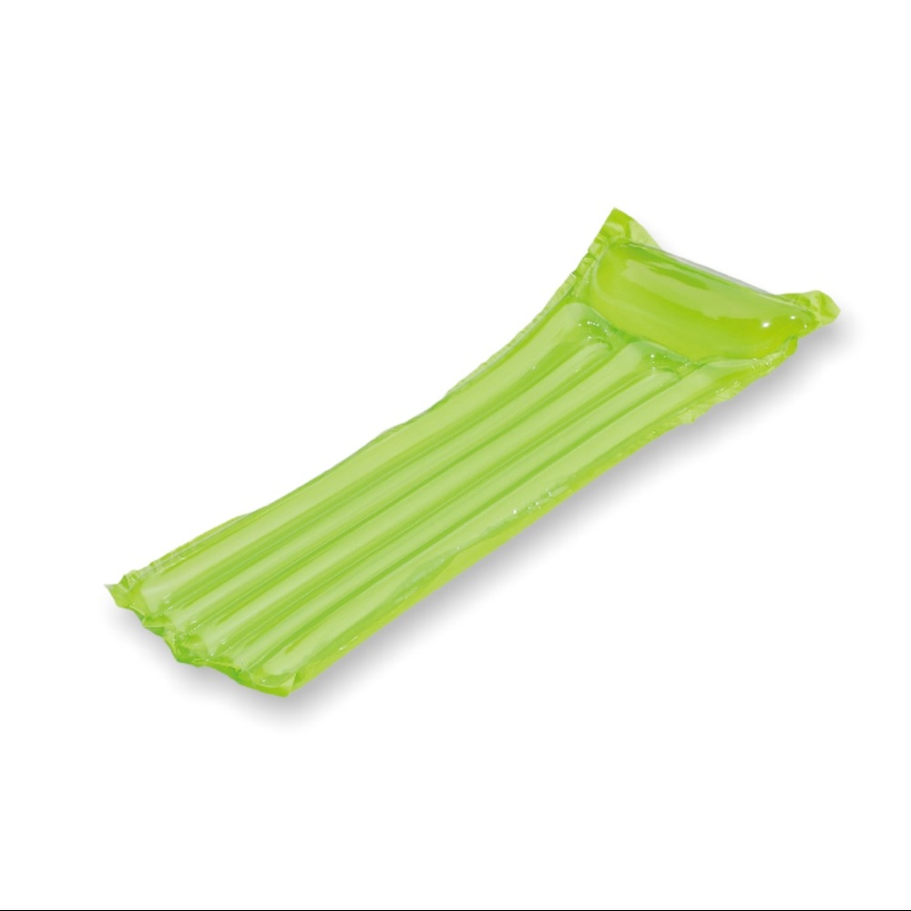 Play Day Transparent Lime Green Inflatable Pool Mat/Swimming Pool Raft. NEW! - Picture 10 of 10